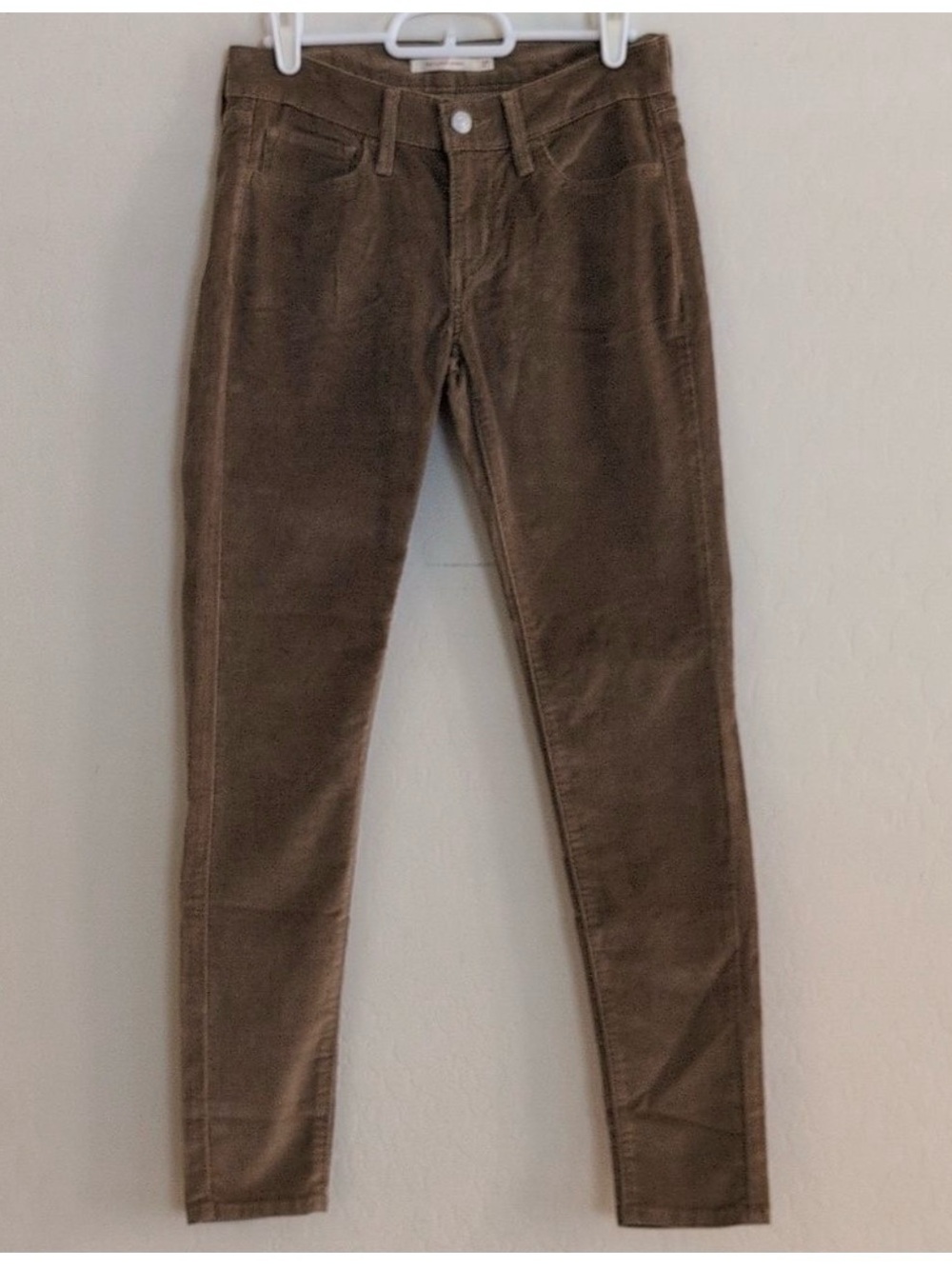 Levis 710 Corduroy Super Skinny Brown Pants - Size 27